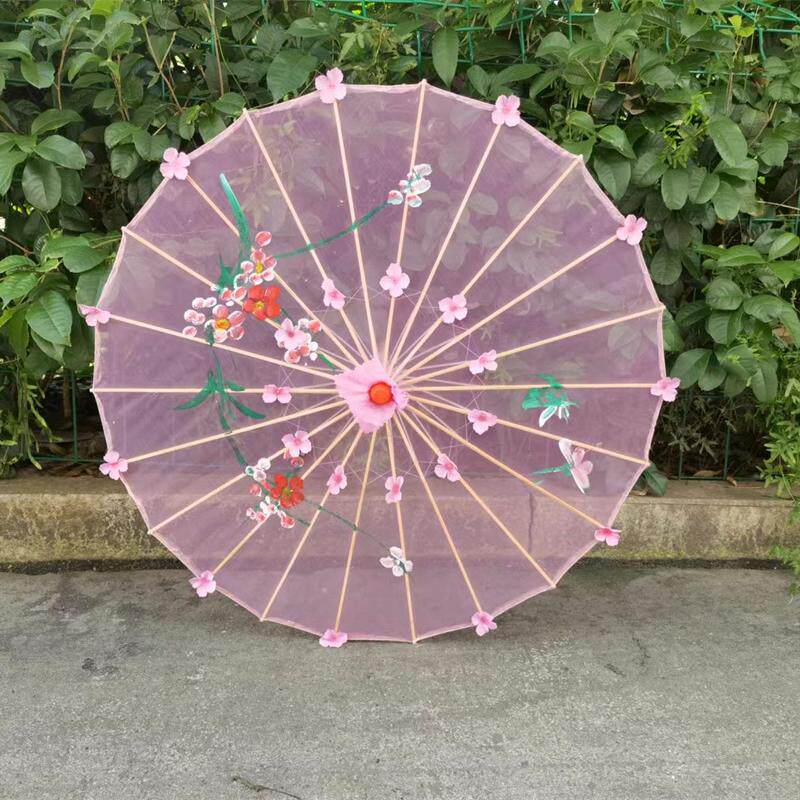 透明花瓣流苏伞演出道具走秀拍照旗袍汉服工艺伞跳舞古风广场民族