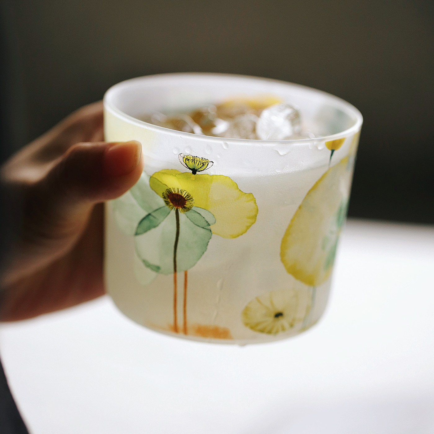 泽滕家手握杯新中式泡花茶品茗主人水杯浓缩咖啡拉花拿铁清酒杯子