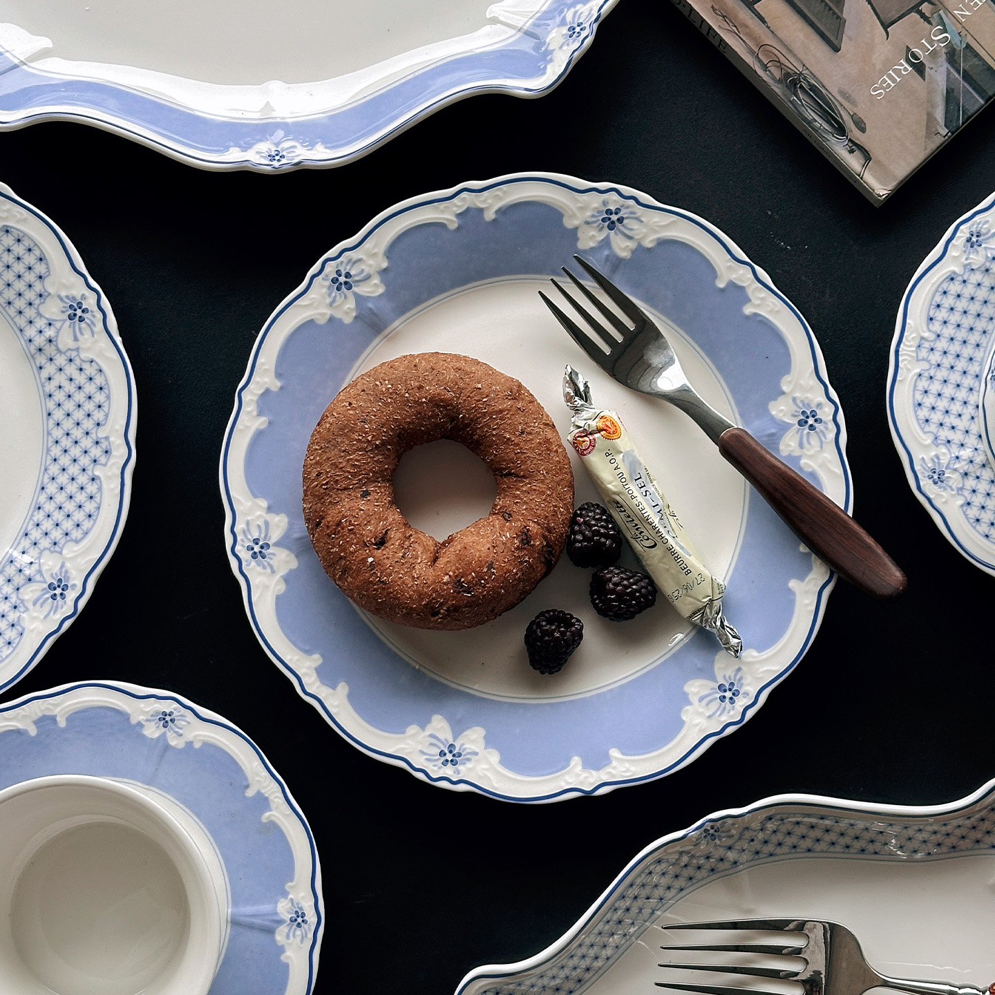 泽滕家浅盘西餐骨碟摆盘欧式轻奢