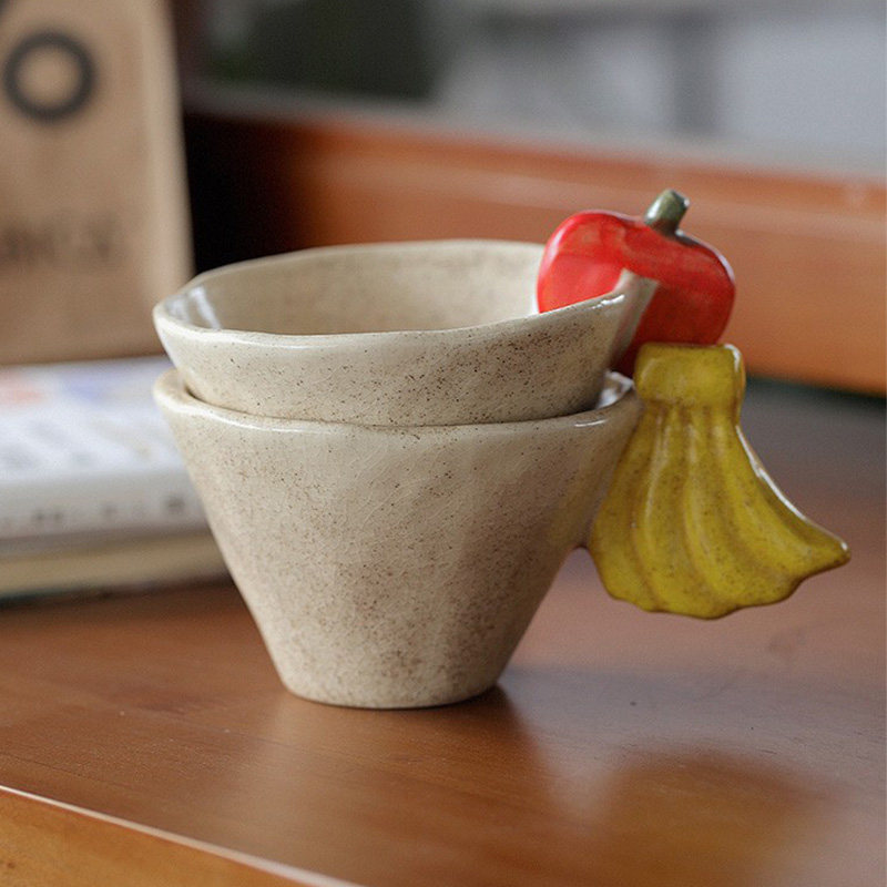 泽滕家手握杯浓缩咖啡拿铁主人杯泡茶品茗可爱个性水果浮雕情侣款,餐饮具,马克杯,淘宝优惠券,粉丝福利购,淘宝优惠卷