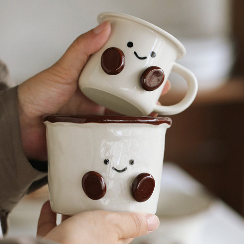 泽滕家马克杯迷你带把可爱