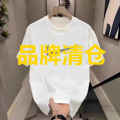 一折专区丨奥莱正品丨夏季100%纯棉短袖男新款宽松半袖情侣上衣