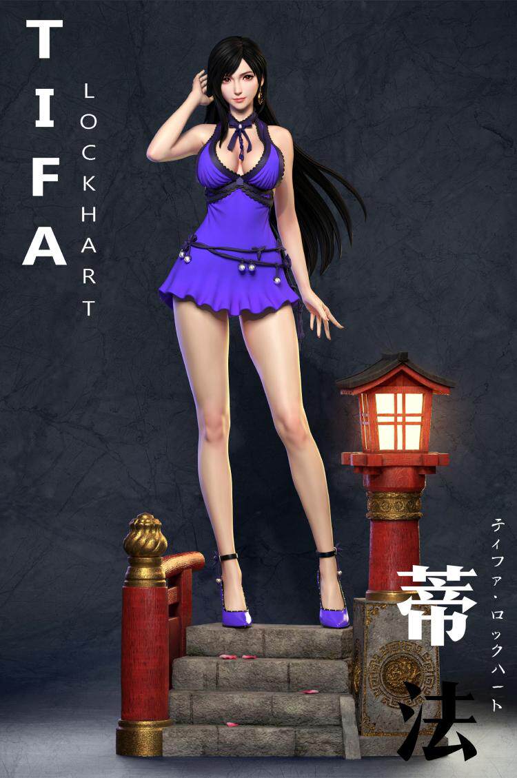 los模玩雕像定制 现货 非xz 最终幻想7 蒂法 1/4 雕像模型手办