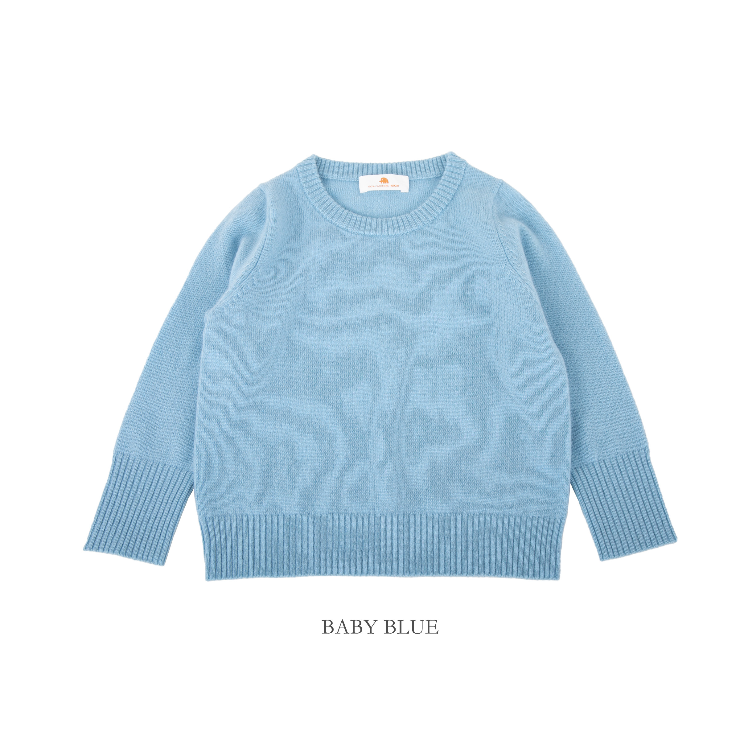 小金象 BABY CASHMERE 100% - 小山羊绒  12针小童圆领套头羊绒衫