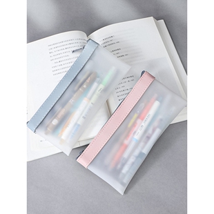 卡西米尔透明笔袋高颜值大容量文具盒简约ins日系可爱女孩女生铅