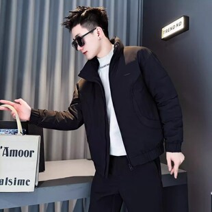 冬季新款潮牌棉服男士加厚外套痞帅立领棉衣高级感保暖冬装上衣