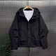 潮流外套高级感休闲百搭工装 时尚 夹克 潮牌纯色连帽冲锋衣男士 秋季