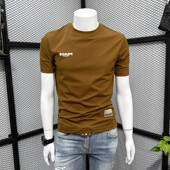 休闲圆领高端潮牌半袖 潮流男士 2026新款 t恤夏季 体恤 简约纯棉短袖