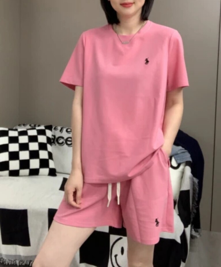 韩版外穿夏季新款短袖T恤家居服套装女阔腿短裤休闲运动服两件套