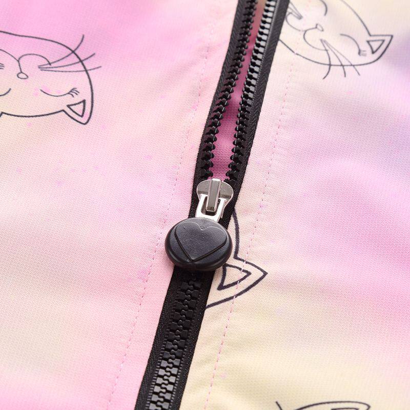 유럽과 미국의 대외 무역 어린이의 새로운 가을 겨울 방풍 재킷 소년과 소녀 그라데이션 색상을위한 캐주얼 후드 플러스 벨벳 재킷