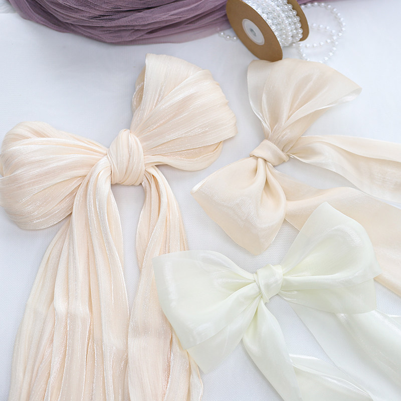 悦木母亲节520法式珠光纱雪锻布料蝴蝶结手工diy装饰材料花艺缎带,鲜花速递/花卉仿真/绿植园艺,花艺缎带,淘宝优惠券,粉丝福利购,淘宝优惠卷