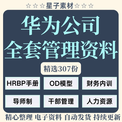 2024华为人力资源管理制度激励培训文化HRBP绩效薪酬考核方案资料