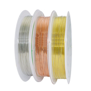 金线diy首饰配件铜丝手工饰品串珠线铜线手链材料定型线金丝银丝