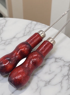 木把葫芦锥子红色木柄双葫芦千枚通锥子