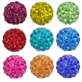 Аксессуары, глина, бусины, аксессуар, инкрустировано бриллиантами, 10мм