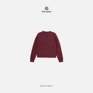 52T1367 UPW高端线混色花纱羊驼羊毛加厚毛衣 Q姐 日落巴黎