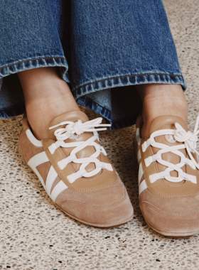 Q姐“拼色德训”头层牛皮＋牛反绒内里羊皮复古德训鞋 52X592