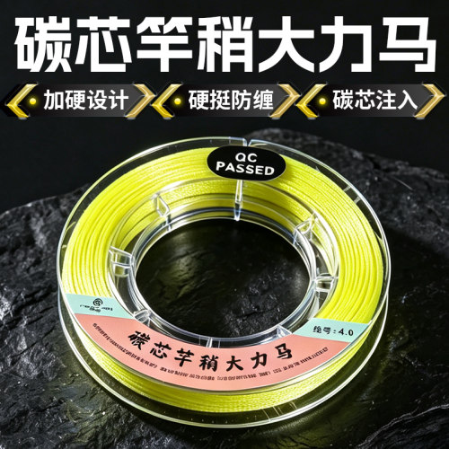 环盛加硬碳芯大力马竿稍绳过胶竿稍PE线鱼线主线组钓鱼线组小配件