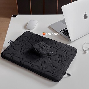 韩国代购KBP苹果笔记本电脑包macbook13寸保护套兔子刺绣ins风新