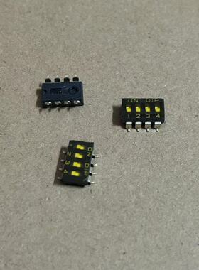 台湾圆达DIP拨码开关 DMR-04-T-V-T/R 贴片2.54mm 4位4P拨码开关