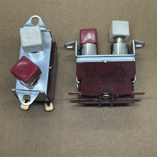 进口日本FUJISOKU按压开关S2PT220KD-13电压切换开关按钮开关工具