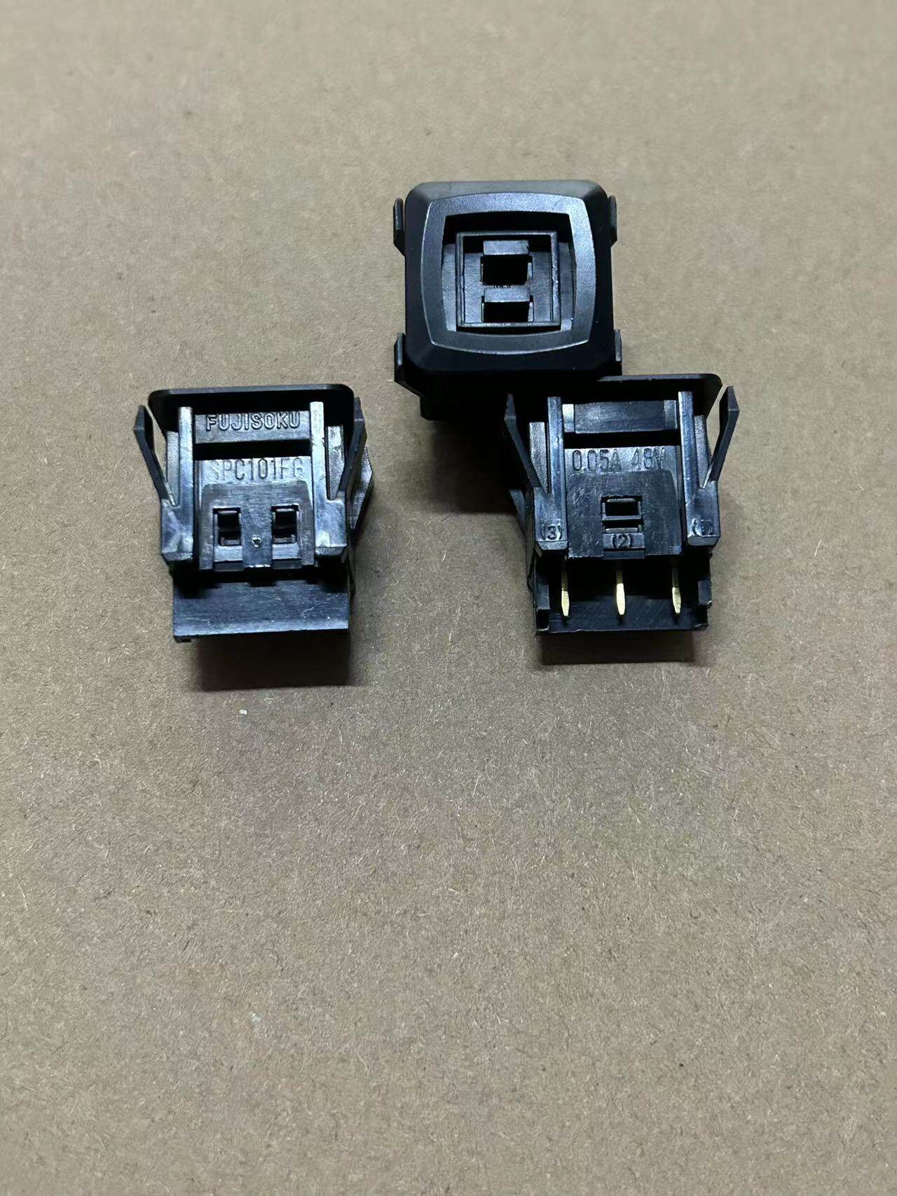 日本SPC101FG自复位3脚按钮开关自弹面板带卡扣轻触微动按键开关