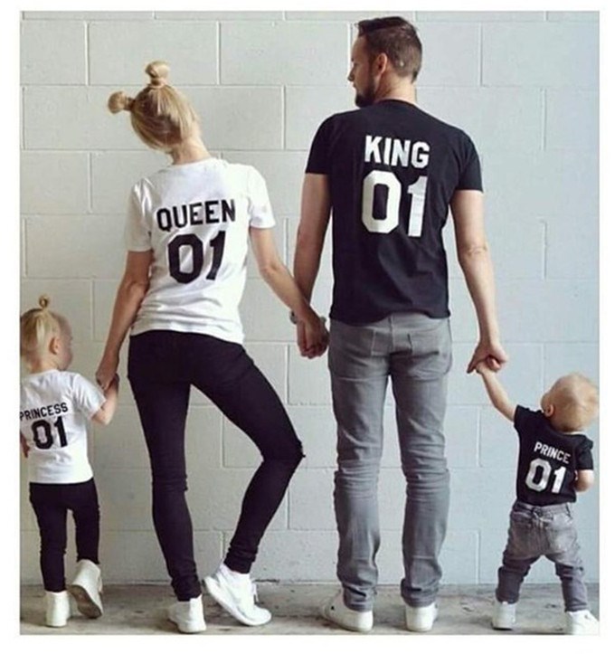family clothing t shirt couple father and son matching set