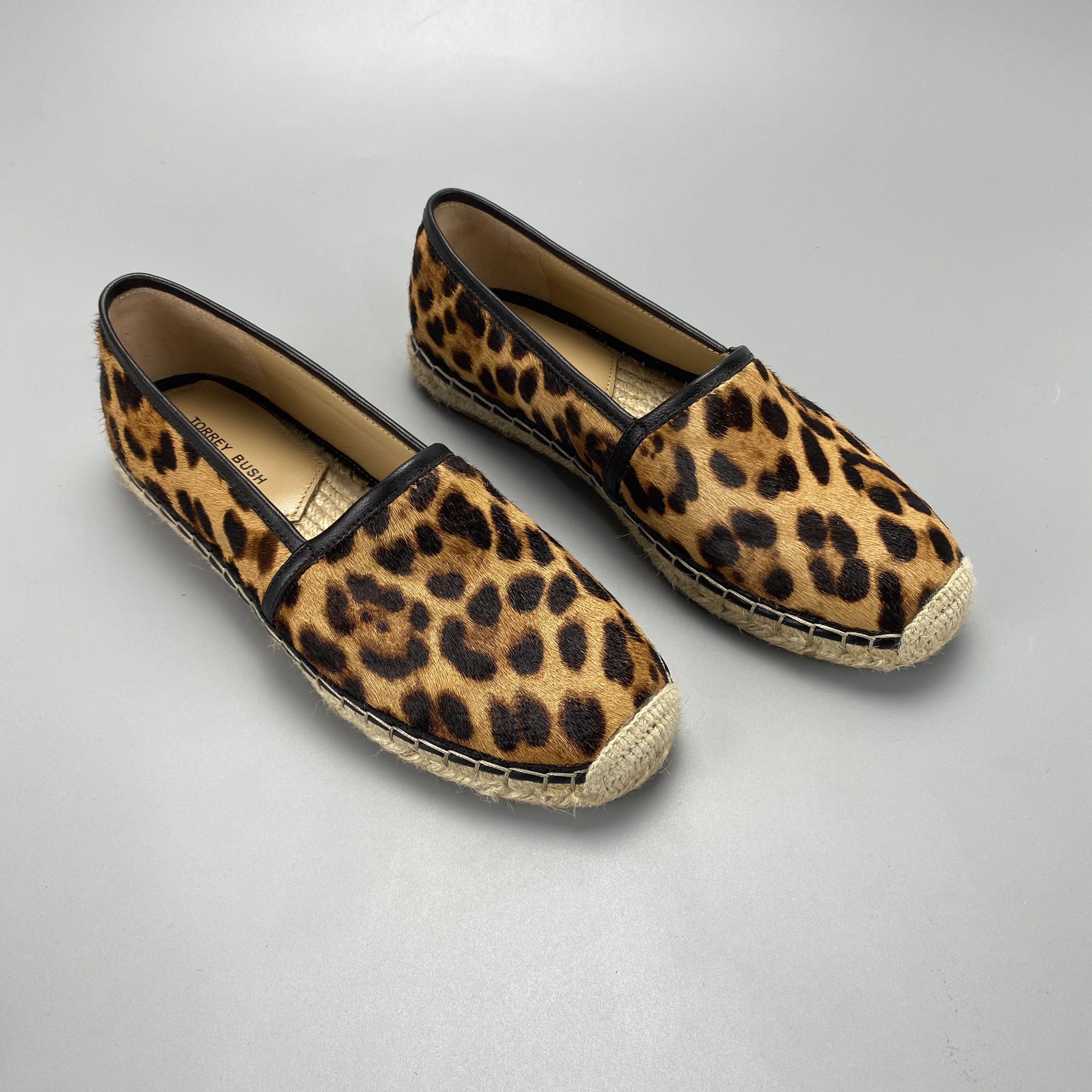 新款渔夫平底小香风春秋豹纹马毛鞋编织浅口鞋女韩版低跟圆头单鞋