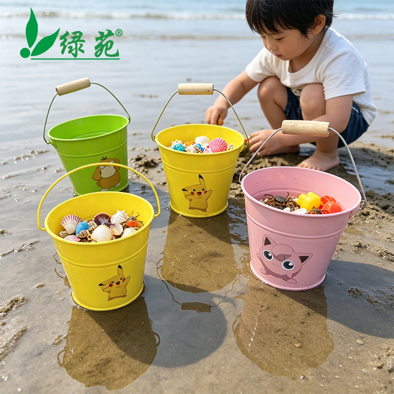 宝可梦儿童沙滩玩具海边铲子套装戏水玩沙铁桶园艺挖沙子亲子赶海
