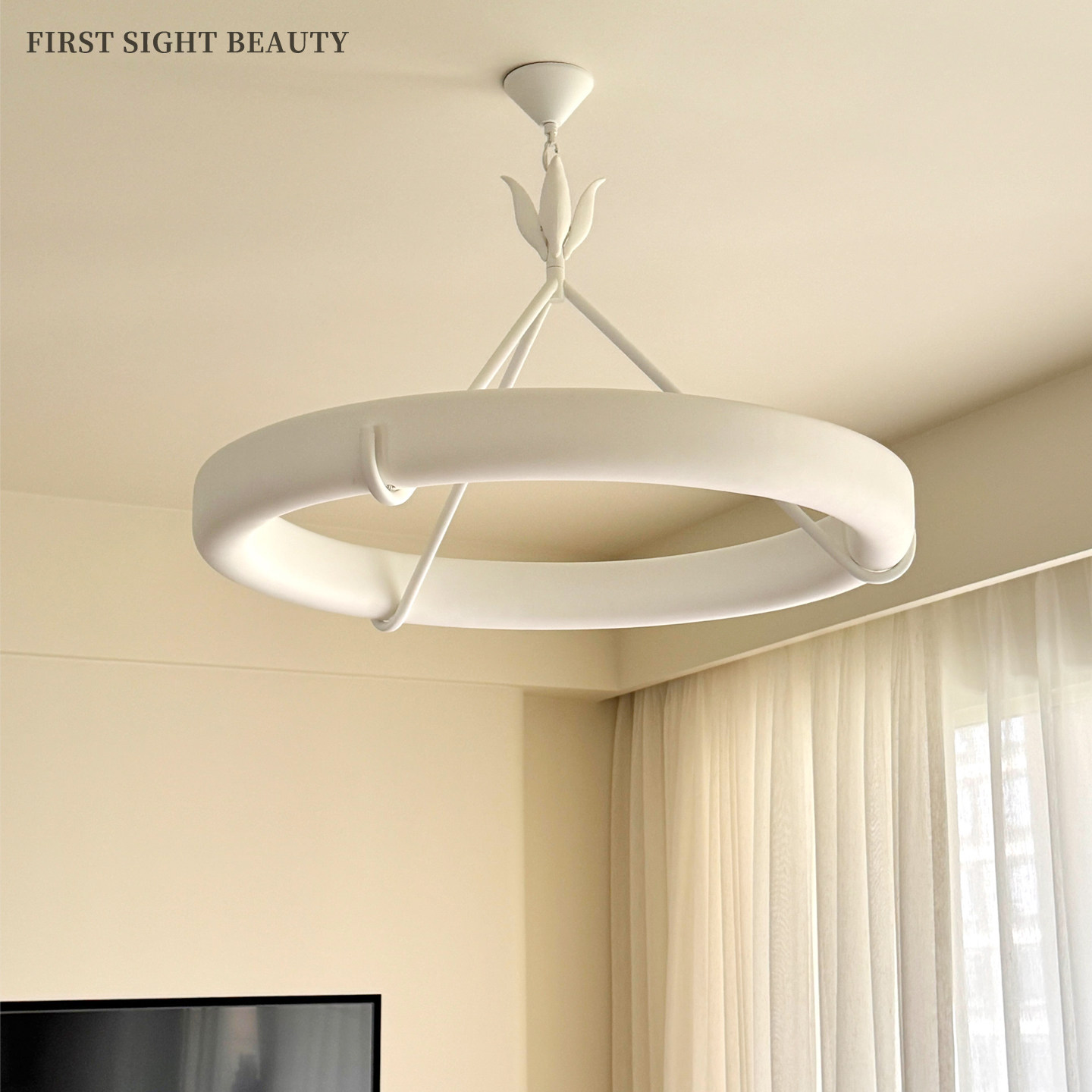 法式中古石膏客厅吊灯设计师奶油复古别墅卧室餐厅卧室书房展厅灯