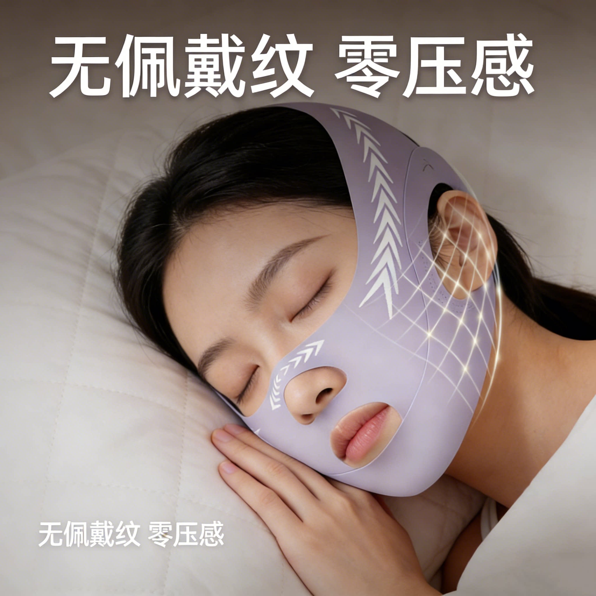 德国v脸绷带面部提拉紧致法令纹双下巴全脸提升零压感睡觉矫正器
