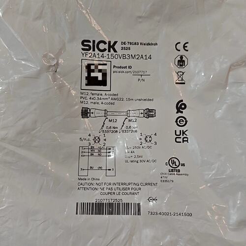 溢价-西克传感器连接线YF2A14150VB3M2A14订货号