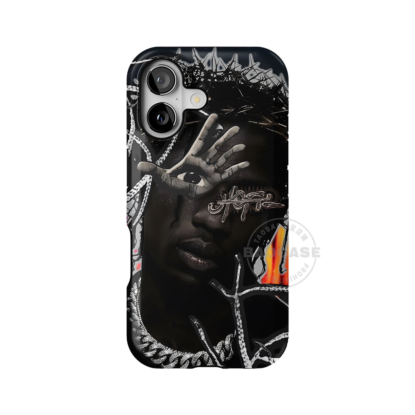 travis scott嘻哈适用iPhone15promax手机壳14pro苹果13磁吸12二合一菲林11全包16pro插画高级新款亮面