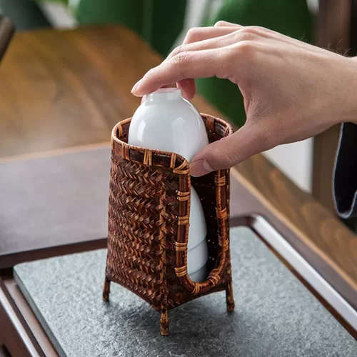 芥舟日式禅意杯架品茗杯收纳盒