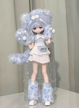 12分娃衣ob11娃衣冬季毛绒蓝绒豹可爱套装米甜西蒙邦倪兔一套包邮