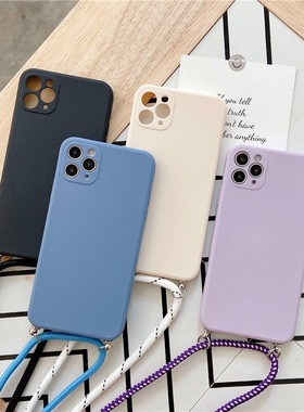 vivo适用S19手机壳y300全包X90s Y200蓝色y100背带Y37斜挎挂绳S18黑绿S16 Y36 Y53s Y31s Y55 Y35 Y77软套Y78