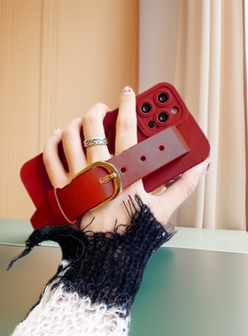 vivo适用y300手机壳S20S19戚薇同款Y200手腕带X100X90s皮带扣X60X70X80S17S16S15S7S9e红Y37Y36m女y33s软Y76s