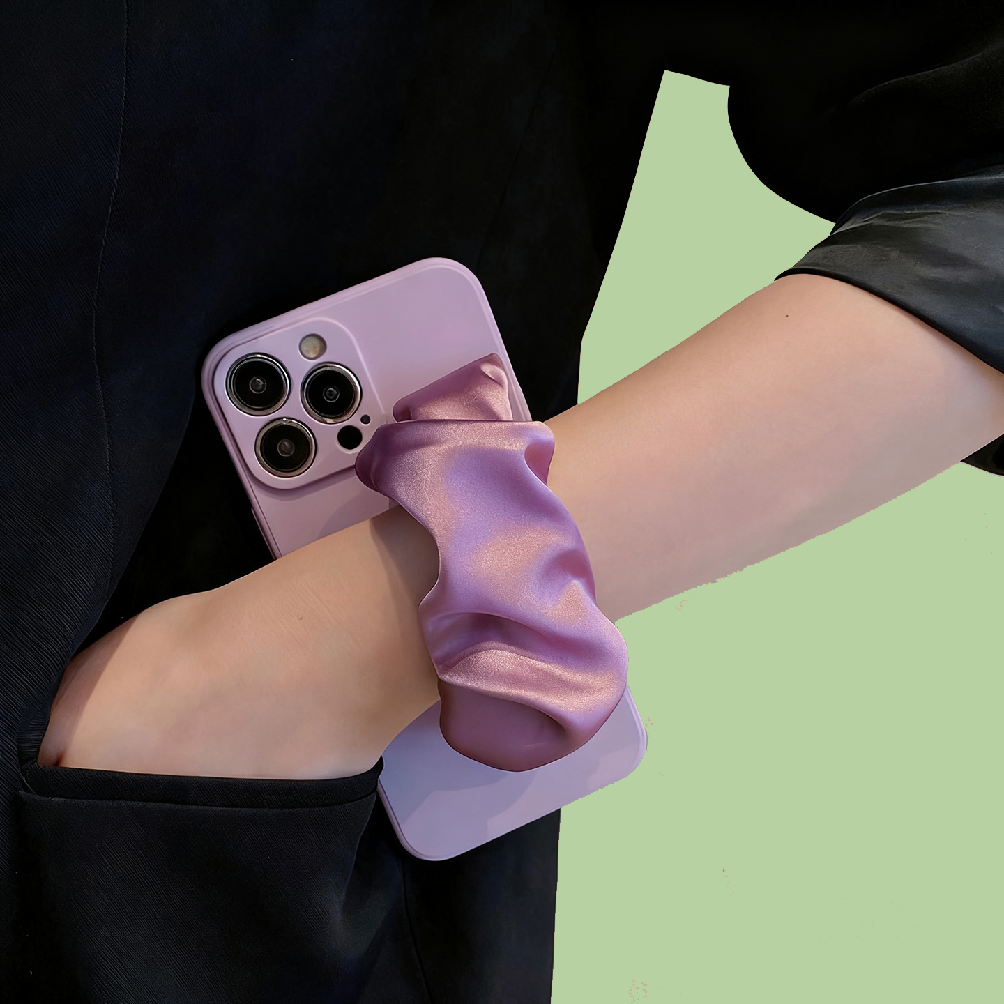 iQOO适用neo10手机壳Z10 Z9turbo弹力丝巾手腕带Neo9sPro紫13女12斜挎Z8Z7Z6背带Neo8 7 6 5se挂绳Neo9软套Z5