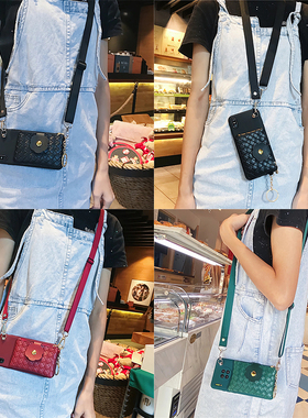 oppo适用A6手机壳Reno15 14 13 12 11 K10K9零钱包Find X9X8X7X6X5X3卡包A5A3A2A1斜挎背带挂绳A72A58拉链A57