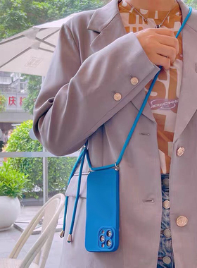 vivo适用y300手机壳S20S19斜挎背带Y200挂绳X100全包X60X70X80S17S16S15S7S9e防摔Y37Y36m女y33s黑X90s棕Y76s