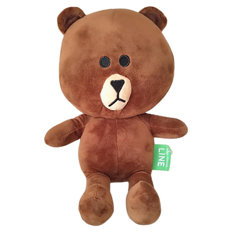LINE FRIENDS布朗熊毛绒玩具公仔玩偶布娃娃儿童生日礼物小熊礼物