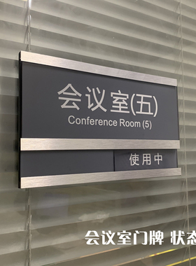 科室牌门挂牌创意房间工作亚克力提示牌定做可更换状态会议室门牌