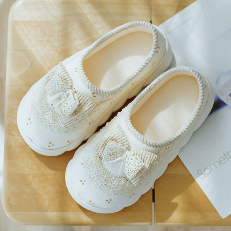 月子鞋春秋季厚底加绒产后包跟棉拖鞋女冬孕妇外穿软底防滑居家鞋