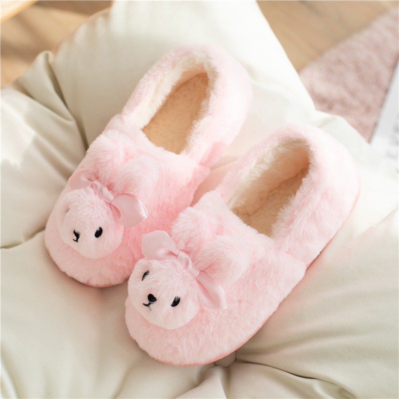 冬天可爱风包跟卡通毛家居棉拖鞋