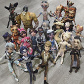 新款 第五人格抽象玩偶老鼠干手脚铁丝超细可扭动摆件带全身骨架