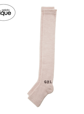 gelato pique秋冬女袜子薄半边绒纯色露趾袜套PWGS245661