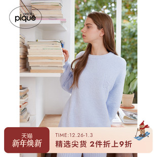 PWNT245351 粉扑彩色字母长袖 gelato pique秋冬女睡衣套装