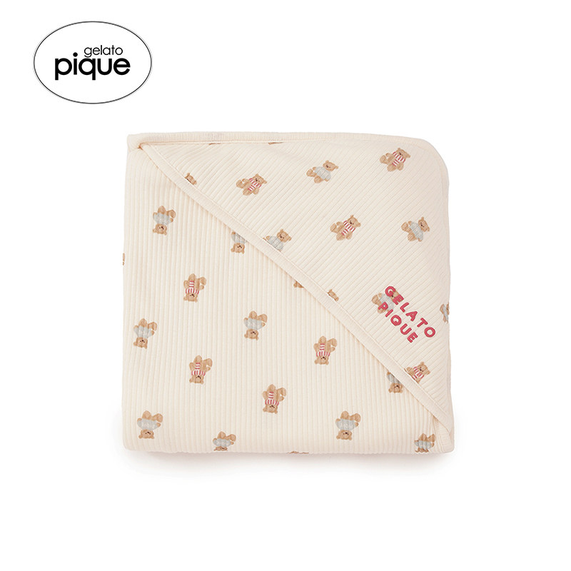 gelatopique小熊薄毯盖毯抱被