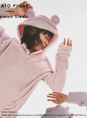 gelato pique秋冬女睡衣套装连帽衫PWNT244024