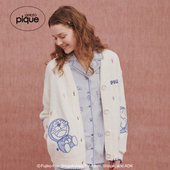 女睡衣半边绒哆啦A梦V领开衫 gelato pique26春夏新品 PWNT261017